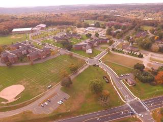 Aerial view of Fairfield Hills Campus